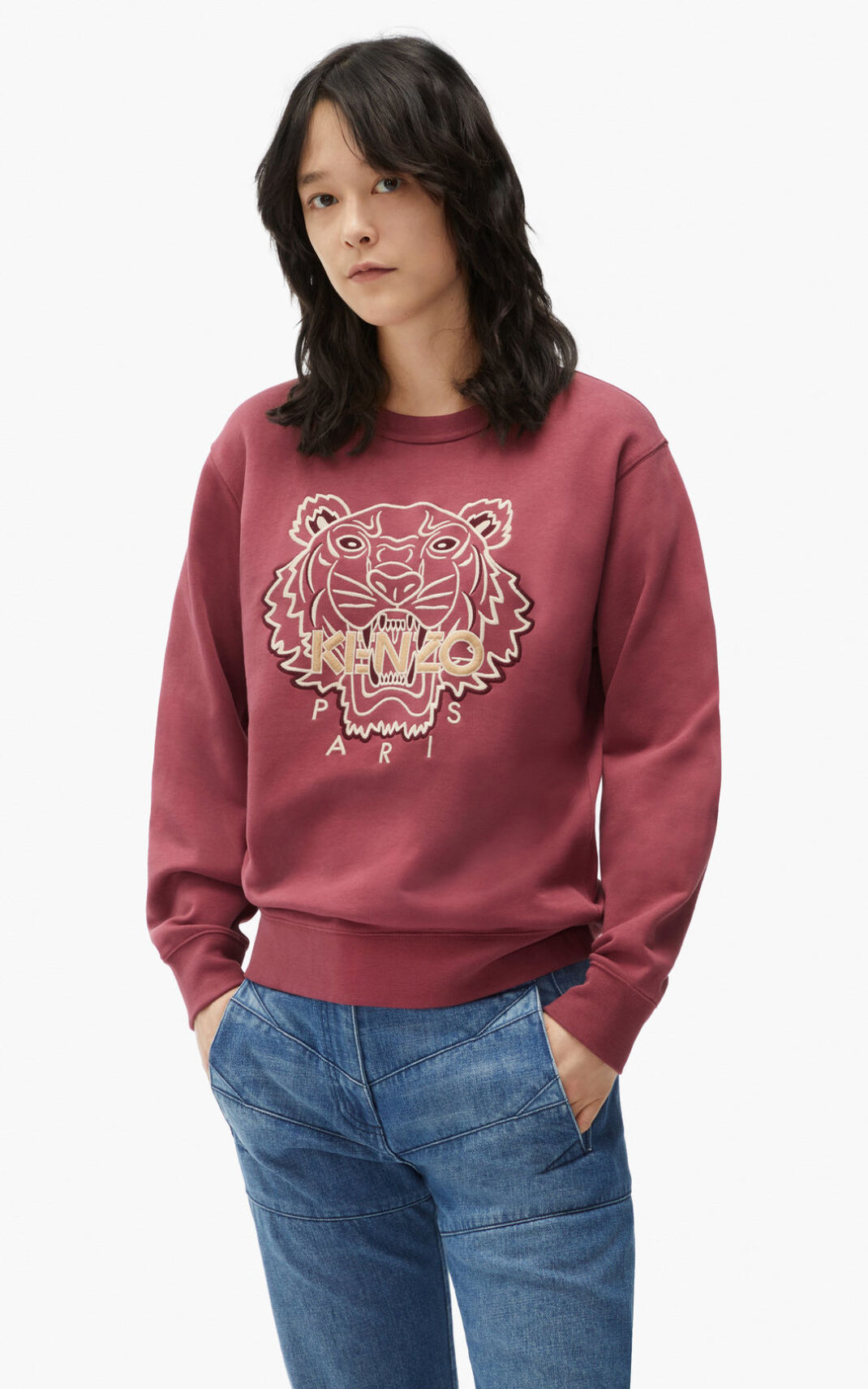 Kenzo Tiger Sudadera Mujer Negras | 3529476-TL